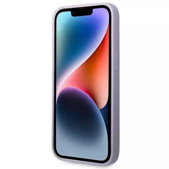 Guess GUHCP14MSLSMU iPhone 14 Plus 6.7" lila keménytok Szilikon Vintage arany logó