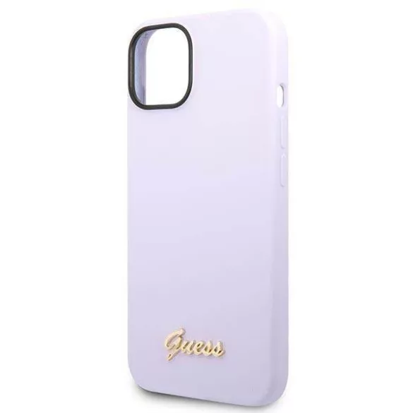 Guess GUHCP14MSLSMU iPhone 14 Plus 6.7" lila keménytok Szilikon Vintage arany logó