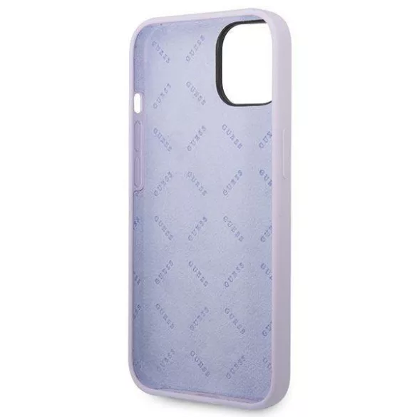 Guess GUHCP14MSLSMU iPhone 14 Plus 6.7" lila keménytok Szilikon Vintage arany logó