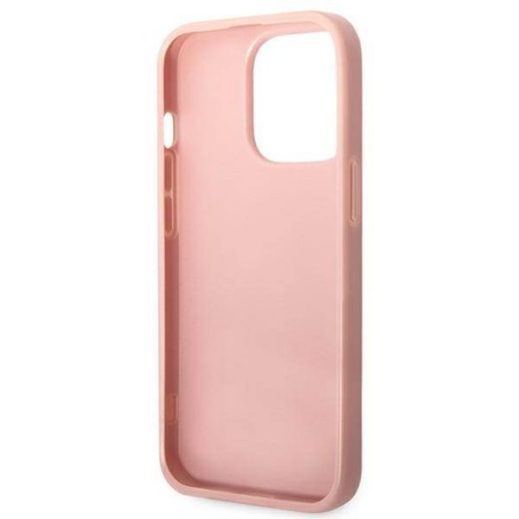 Guess GUHCP14LHGGSHP iPhone 14 Pro 6,1" rózsaszín Glitter Script keménytok