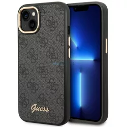   Guess GUHCP14MHG4SHK iPhone 14 Plus 6.7" fekete keménytok 4G Vintage arany logóval