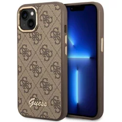   Guess GUHCP14MHG4SHW iPhone 14 Plus 6.7" barna keménytok 4G Vintage arany logó