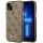 Guess GUHCP14MHG4SHW iPhone 14 Plus 6.7" barna keménytok 4G Vintage arany logó