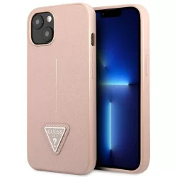  Guess GUHCP14MPSATLP iPhone 14 Plus 6.7" rózsaszín keménytok SaffianoTriangle Logo