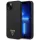 Guess GUHCP14MSLTGK iPhone 14 Plus 6.7" fekete keménytok szilikon háromszög