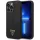 Guess GUHCP14XSLTGK iPhone 14 Pro Max 6,7" fekete szilikon keménytok háromszög logóval