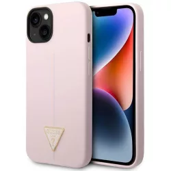   Guess GUHCP14SSLTGU iPhone 14 6.1" lila keménytok Szilikon háromszög