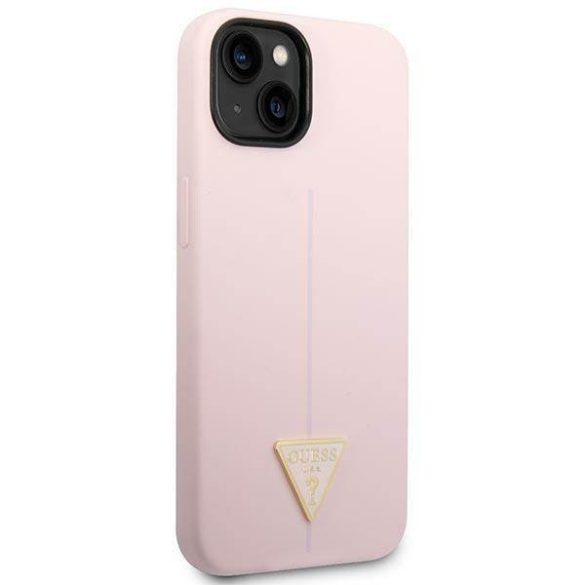 Guess GUHCP14MSLTGU iPhone 14 Plus / 15 Plus 6.7" lila keménytok Szilikon háromszög