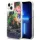 Guess GUHCP14MLFLSB iPhone 14 Plus 6.7" kék keménytok Flower folyékony Glitter