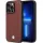Etui BMW BMHCP14X22RFGR iPhone 14 Pro Max 6,7" burgundi bőr gyémántmintás tok