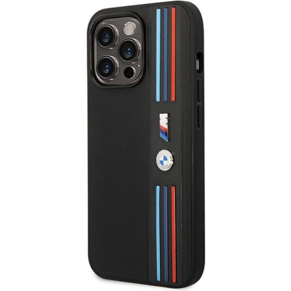 Etui BMW BMHCP14L22PPMK iPhone 14 Pro 6,1" fekete Tricolor M kollekció tok