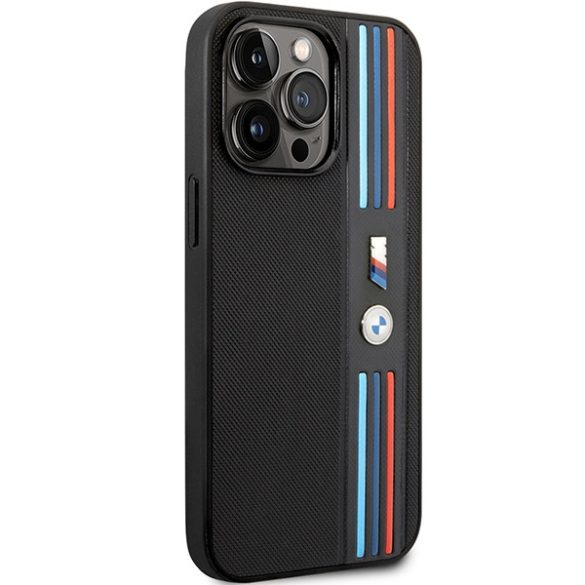 Etui BMW BMHCP14L22PPMK iPhone 14 Pro 6,1" fekete Tricolor M kollekció tok