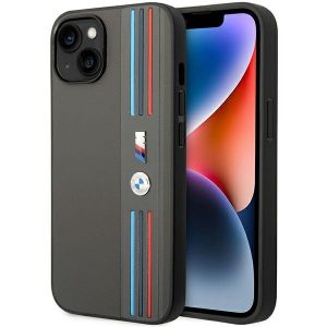 Etui BMW BMHCP14M22PPMA iPhone 14 Plus / 15 Plus 6,7" szürke Tricolor M kollekció tok