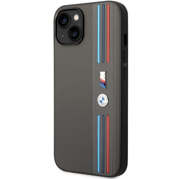 Etui BMW BMHCP14M22PPMA iPhone 14 Plus / 15 Plus 6,7" szürke Tricolor M kollekció tok