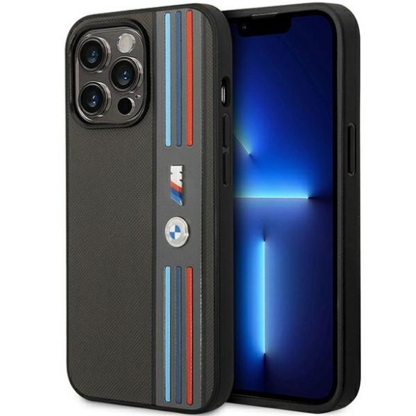 Etui BMW BMHCP14X22PPMA iPhone 14 Pro Max 6,7" szürke Tricolor M Collection iPhone 14 Pro Max 6,7" szürke Tricolor M Collection tok