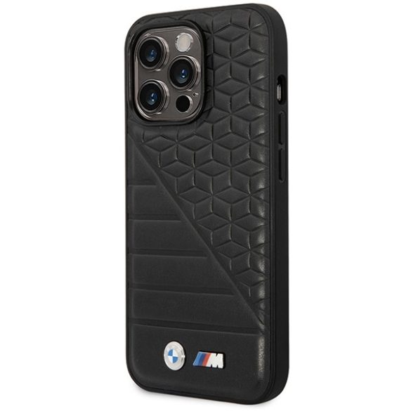 Etui BMW BMHCP14L22PMGK iPhone 14 Pro 6,1" fekete Bi Pattern tok