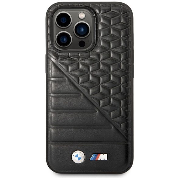 Etui BMW BMHCP14L22PMGK iPhone 14 Pro 6,1" fekete Bi Pattern tok