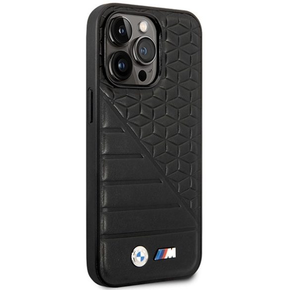 Etui BMW BMHCP14L22PMGK iPhone 14 Pro 6,1" fekete Bi Pattern tok