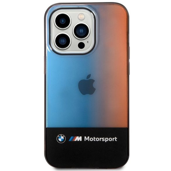 Etui BMW BMHCP14L22HMGK iPhone 14 Pro 6,1" fekete Fél Tricolor tok