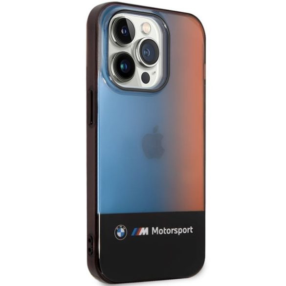 Etui BMW BMHCP14L22HMGK iPhone 14 Pro 6,1" fekete Fél Tricolor tok