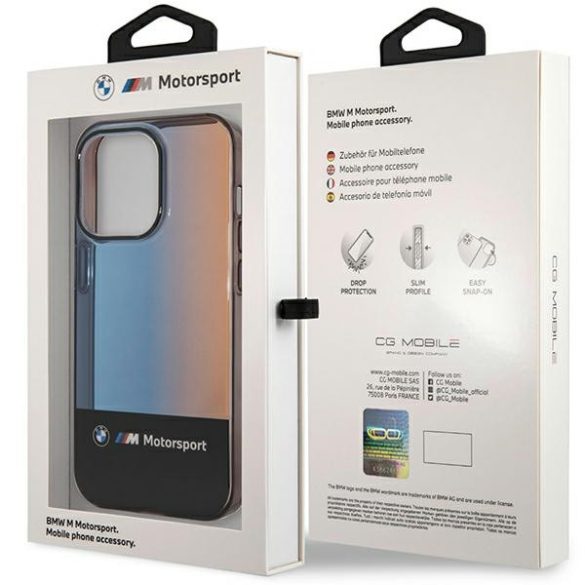 Etui BMW BMHCP14L22HMGK iPhone 14 Pro 6,1" fekete Fél Tricolor tok