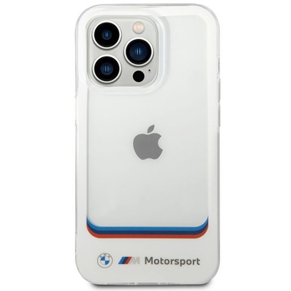 Etui BMW BMHCP14X22HMCH iPhone 14 Pro Max 6,7" fehér Átlátszó központ tok