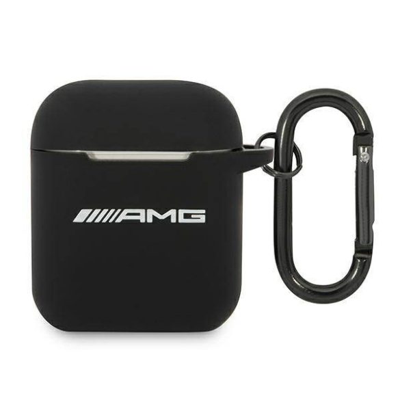 AMG AMA2RBK AirPods fekete szilikon Big Logo tok