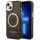 Guess GUHMP14MHTCMK iPhone 14 Plus 6.7" fekete keménytok arany kontúrú, áttetsző MagSafe áttetsző tok