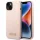 Guess GUHMP14SSBPLP iPhone 14 6.1" rózsaszín keménytok Szilikon logós lemez MagSafe