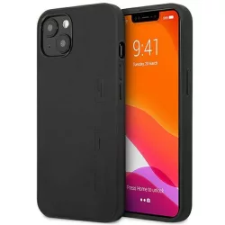   AMG AMHCP14MDOLBK iPhone 14 Plus 6.7" fekete keménytok bőr, Hot Stamped
