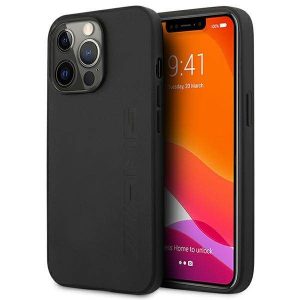 AMG AMHCP14LDOLBK iPhone 14 Pro 6,1" fekete Hot Stamped keménytok