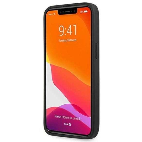 AMG AMHCP14LDOLBK iPhone 14 Pro 6,1" fekete Hot Stamped keménytok