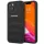 AMG AMHCP14SGSEBK iPhone 14 6.1" fekete keménytok bőr dombornyomott vonalakkal