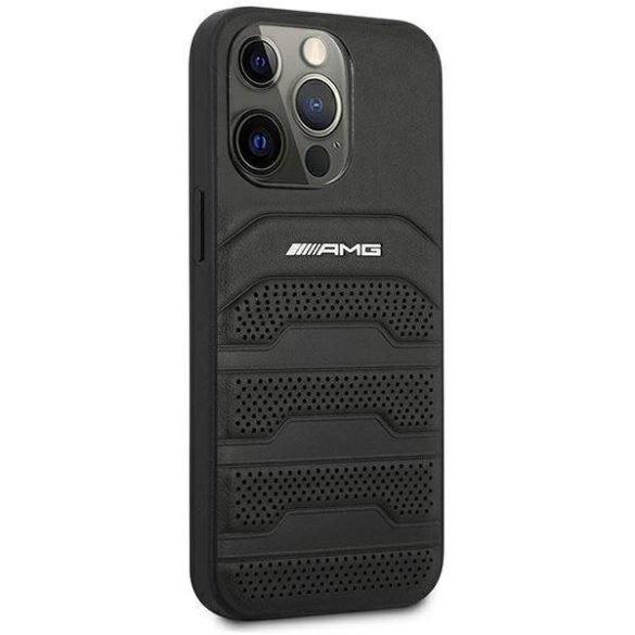 AMG AMHCP14LGSEBK iPhone 14 Pro 6,1" fekete dombornyomott keménytok