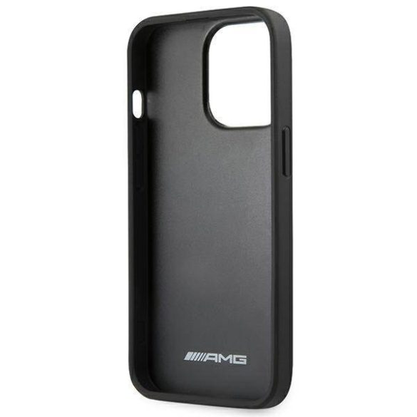 AMG AMHCP14XGSEBK iPhone 14 Pro Max 6,7" fekete dombornyomott keménytok