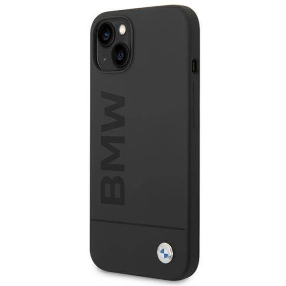 Etui BMW BMHMP14MSLBLBK iPhone 14 Plus / 15 Plus 6,7" fekete keménytok szilikon Signature Collectioni logó Magsafe