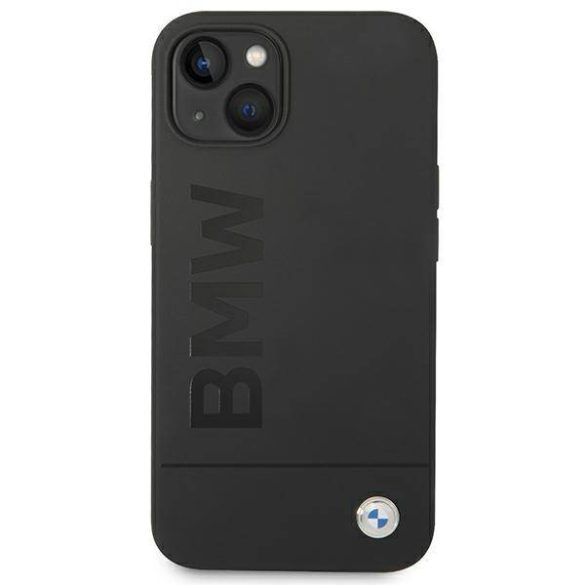 Etui BMW BMHMP14MSLBLBK iPhone 14 Plus / 15 Plus 6,7" fekete keménytok szilikon Signature Collectioni logó Magsafe