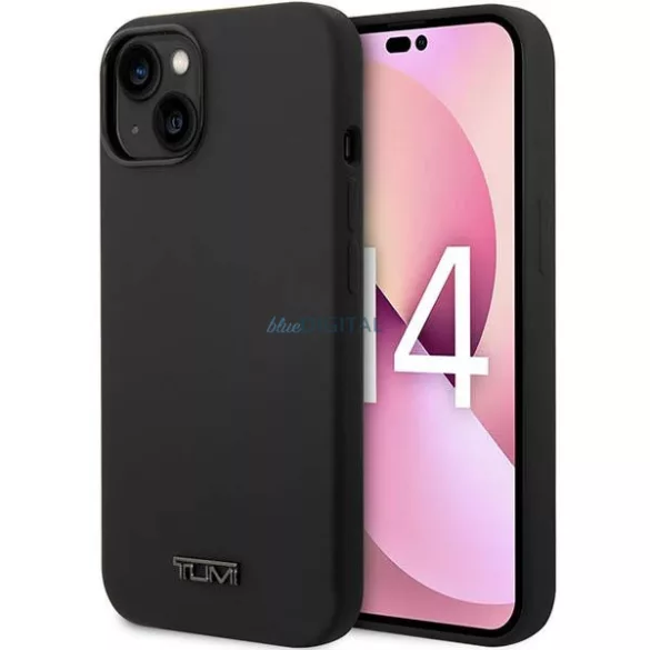 Tumi TUHCP14MSK iPhone 14 Plus / 15 Plus 6,7 hüvelykes fekete keménytok, folyékony szilikonból
