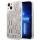 Karl Lagerfeld KLHCP14MLMNMS iPhone 14 Plus 6,7" keménytok ezüst folyékony Glitter Monogram ezüst