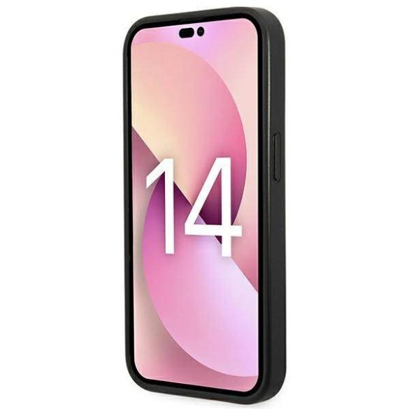 Karl Lagerfeld KLHCP14LSAPKHK iPhone 14 Pro 6,1" fekete keménytok Saffiano Karl Lagerfeld fej