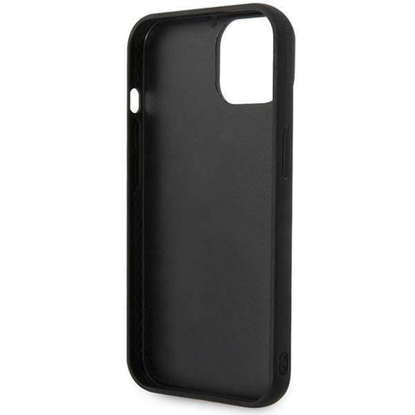 Karl Lagerfeld KLHCP14SPSQAK iPhone 14 / 15 / 13 6,1" keménytok fekete Puffy Elongated Logo
