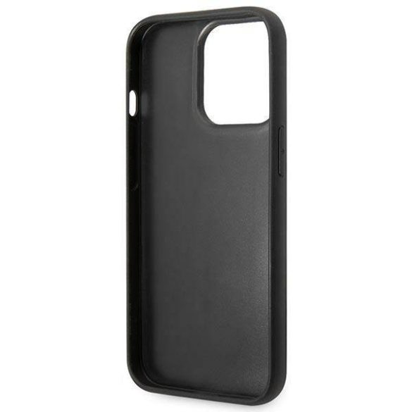 Karl Lagerfeld KLHCP14LPSQAK iPhone 14 Pro 6,1" keménytok fekete Puffy Elongated Logo