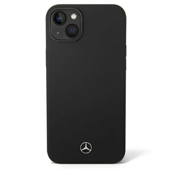 Mercedes MEHCP14SSILBK iPhone 14 / 15 / 13 6.1" fekete keménytok Silicone Line