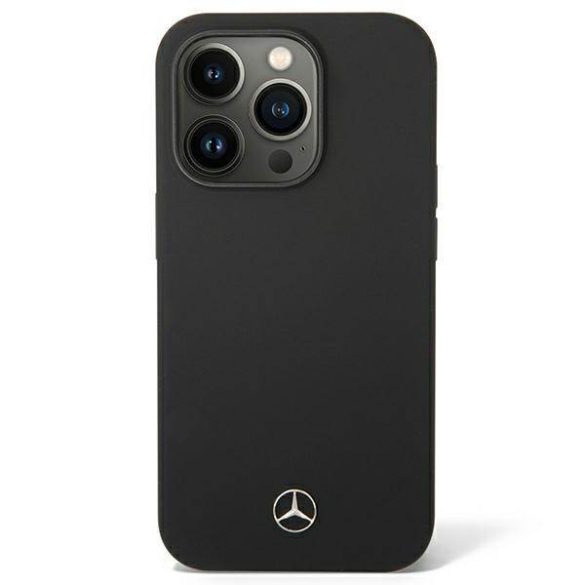 Mercedes MEHCP14LSILBK iPhone 14 Pro 6,1" fekete keménytok Silicone Line