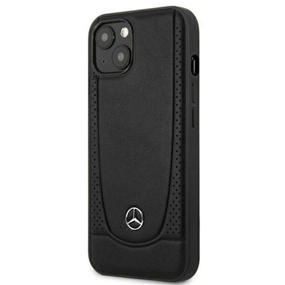 Mercedes MEHCP14MARMBK iPhone 14 Plus / 15 Plus 6,7" fekete keménytok Leather Urban