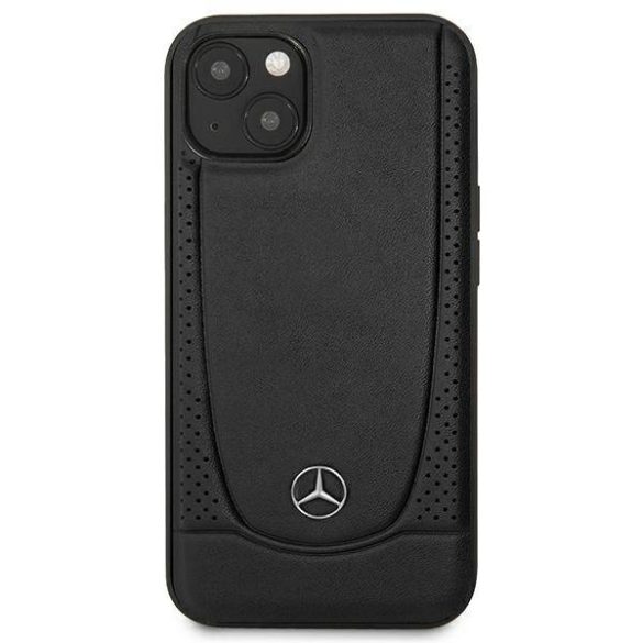 Mercedes MEHCP14MARMBK iPhone 14 Plus / 15 Plus 6,7" fekete keménytok Leather Urban