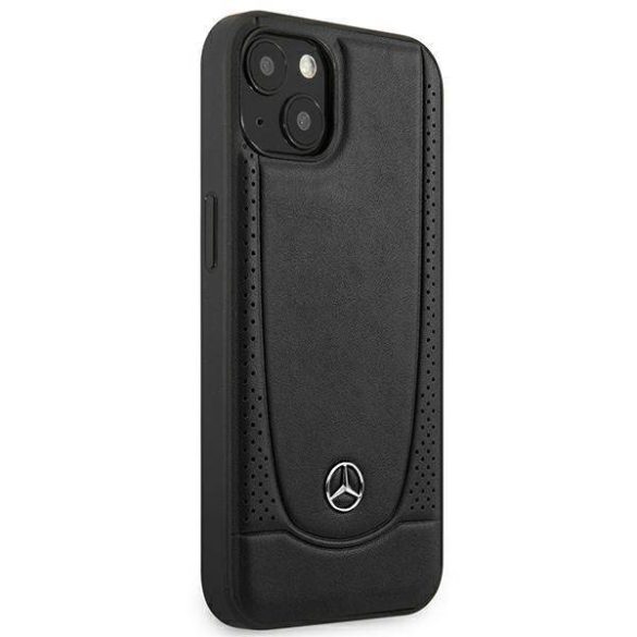 Mercedes MEHCP14MARMBK iPhone 14 Plus / 15 Plus 6,7" fekete keménytok Leather Urban