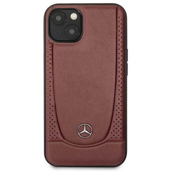 Mercedes MEHCP14SARMRE iPhone 14 / 15 / 13 6.1" piros keménytok bőr Urban Bengale
