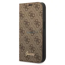   Guess GUBKP14XHG4SHW iPhone 14 Pro Max 6,7" barna 4G vintage arany logós könyvtok