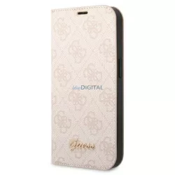   Guess GUBKP14XHG4SHP iPhone 14 Pro Max 6,7" rózsaszín 4G vintage arany logós könyvtok